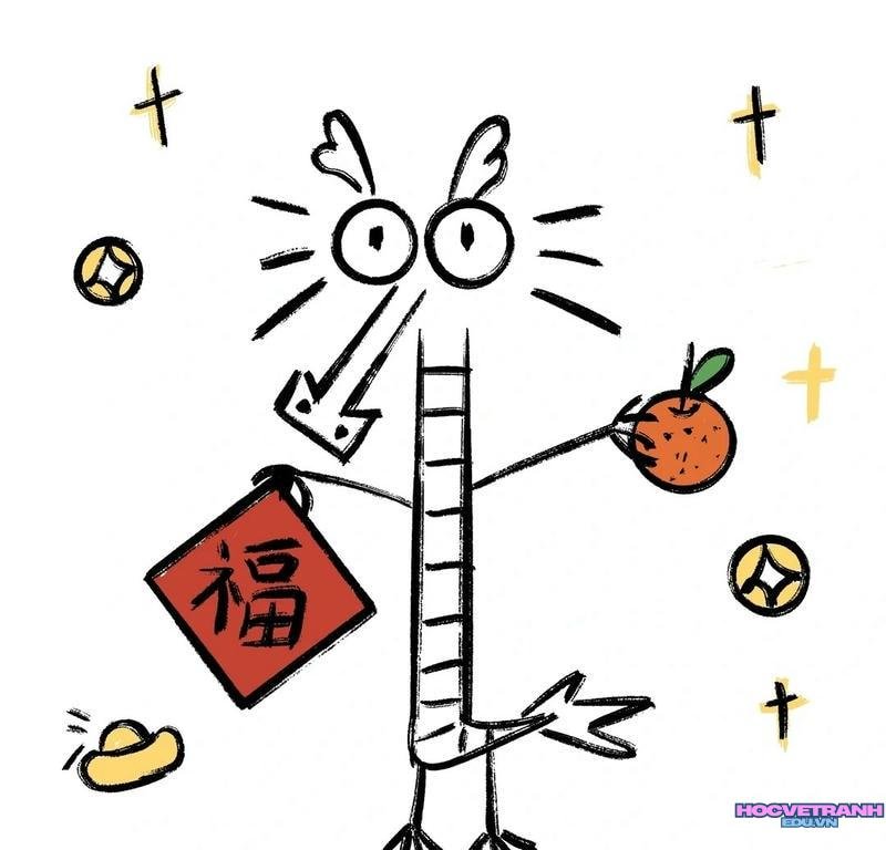 hướng dẫn vẽ con rồng