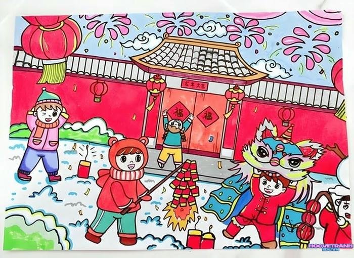 khung cảnh chợ tết cuộc sống quanh em