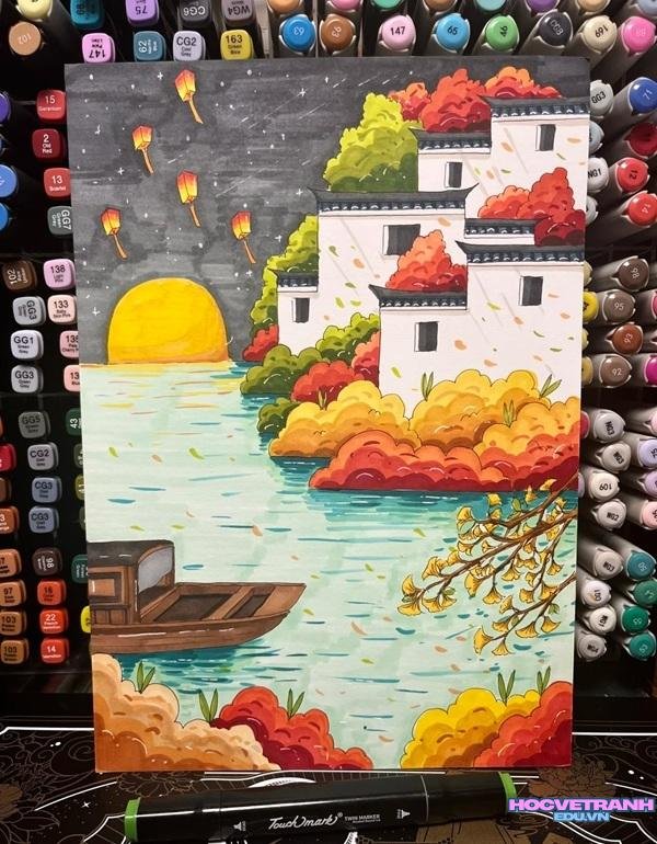 khung cảnh trung thu