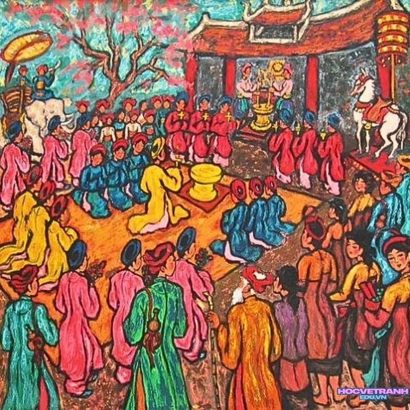 lễ hội việt nam màu sắc