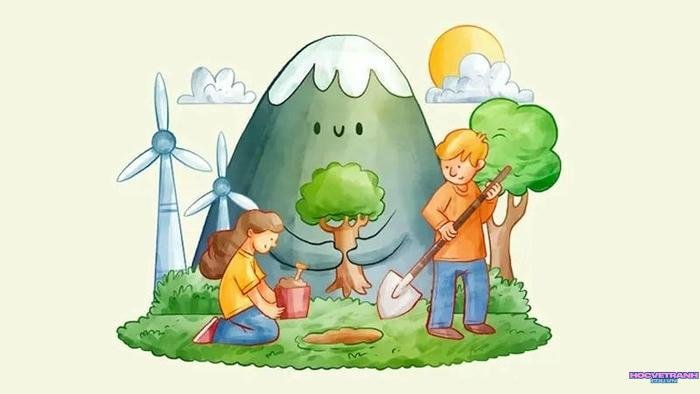 lớp 8 vẽ tranh cổ động