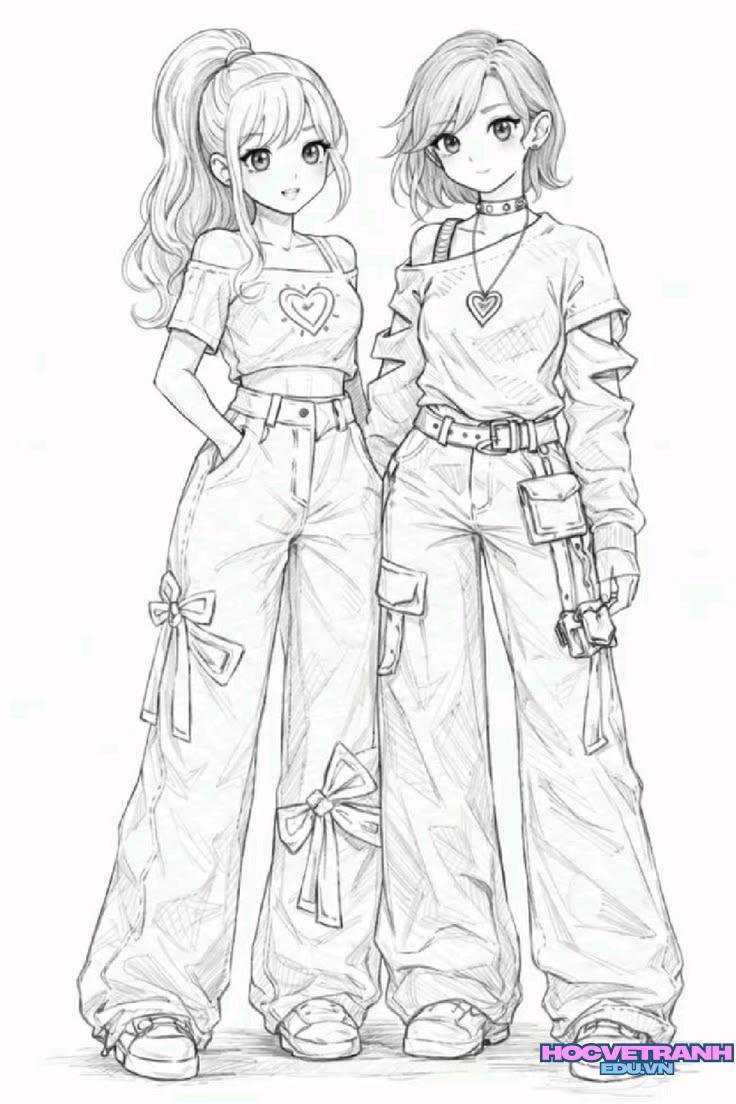 màu tranh tô blackpink chibi