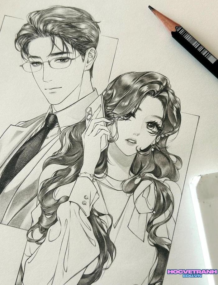 mẫu vẽ tranh anime đẹp