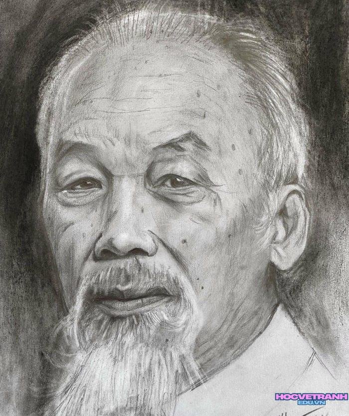 mẫu vẽ tranh bác hồ đẹp và ý nghĩa