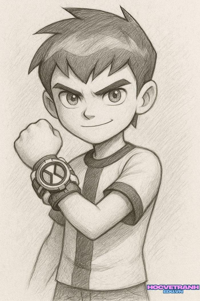 mẫu vẽ tranh bằng bút chì chi tiết