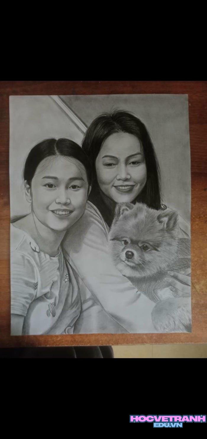 mẫu vẽ tranh bằng bút chì đẹp