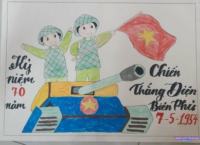 mẫu vẽ tranh bảo vệ tổ quốc đẹp