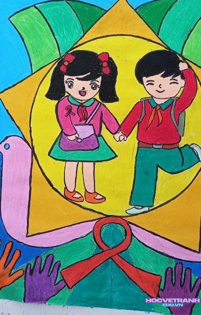 mẫu vẽ tranh bình đẳng giới sáng tạo