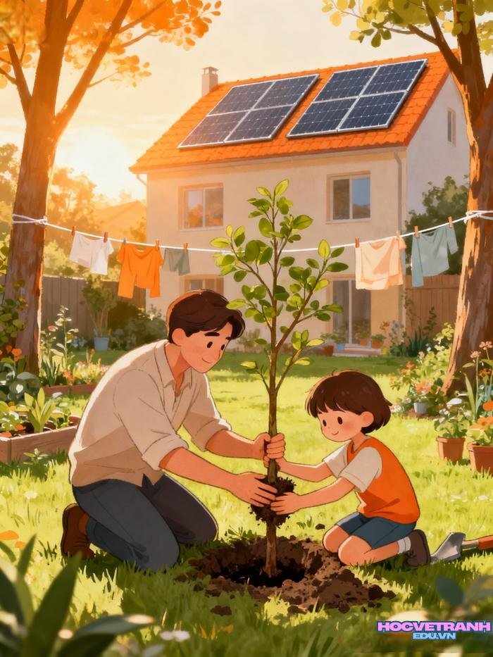 mẫu vẽ tranh chủ đề tiết kiệm năng lượng hay