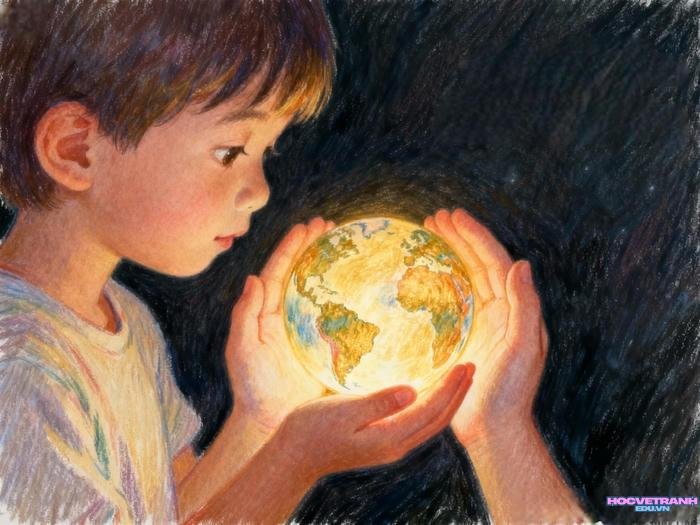 mẫu vẽ tranh chủ đề tiết kiệm năng lượng thiếu nhi