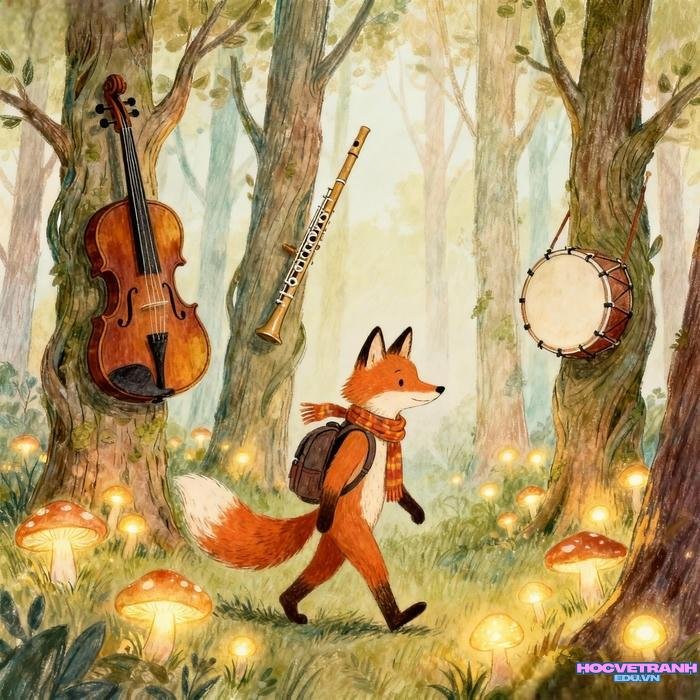 mẫu vẽ tranh chủ đề tự do cực đẹp