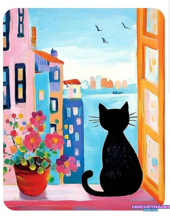 mẫu vẽ tranh chủ đề tự do hay