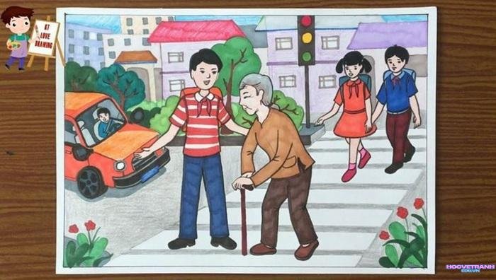 mẫu vẽ tranh chuyển động siêu đẹp