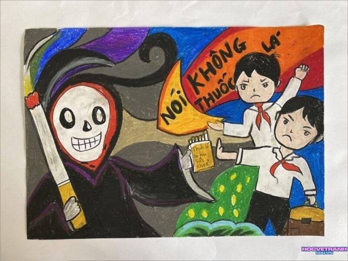 mẫu vẽ tranh cổ động xã hội