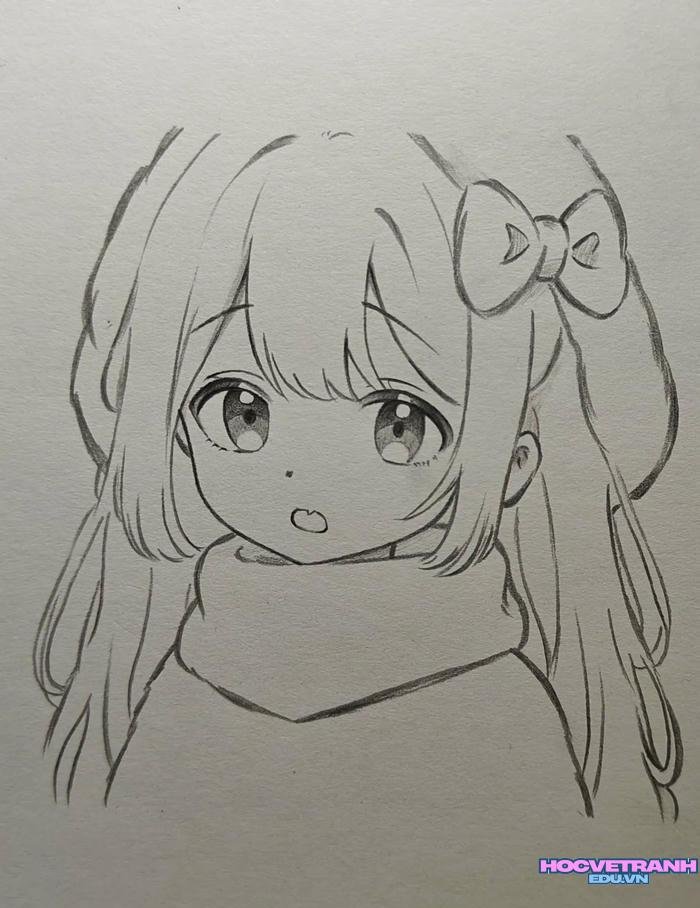 mẫu vẽ tranh cô gái hay