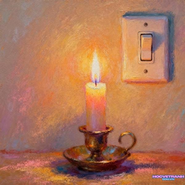 mẫu vẽ tranh tiết kiệm điện đơn giản