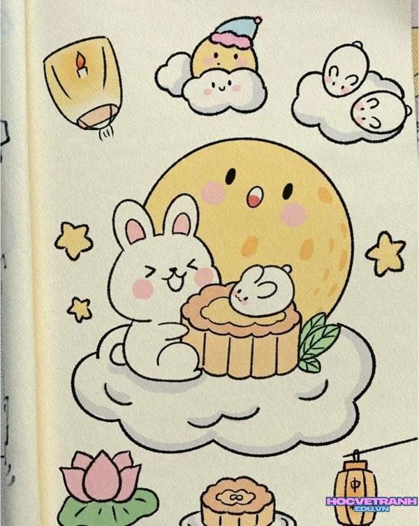 thỏ ngọc bên mâm cỗ