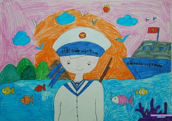 tranh biển đảo quê hương