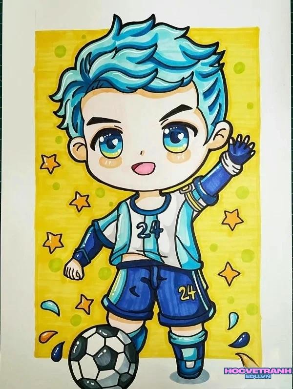 tranh bộ quần áo bóng