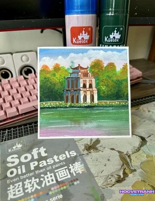 tranh cảnh hồ gươm