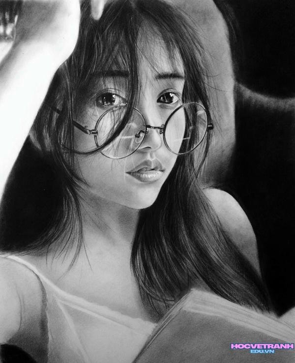 tranh chân dung đơn giản