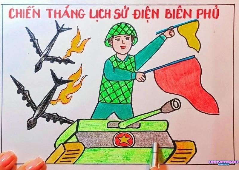tranh chiến thắng điện biên phủ