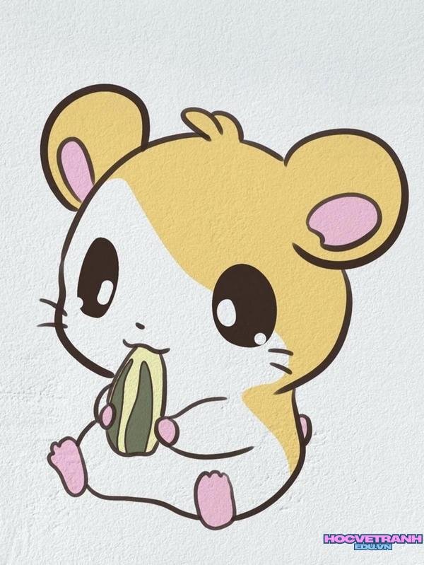 tranh chuột hamster dễ