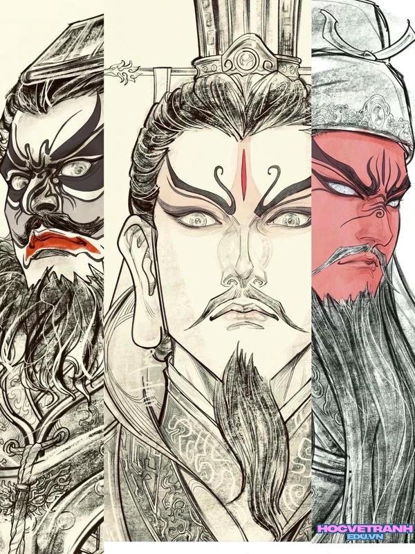 tranh cổ trang tướng