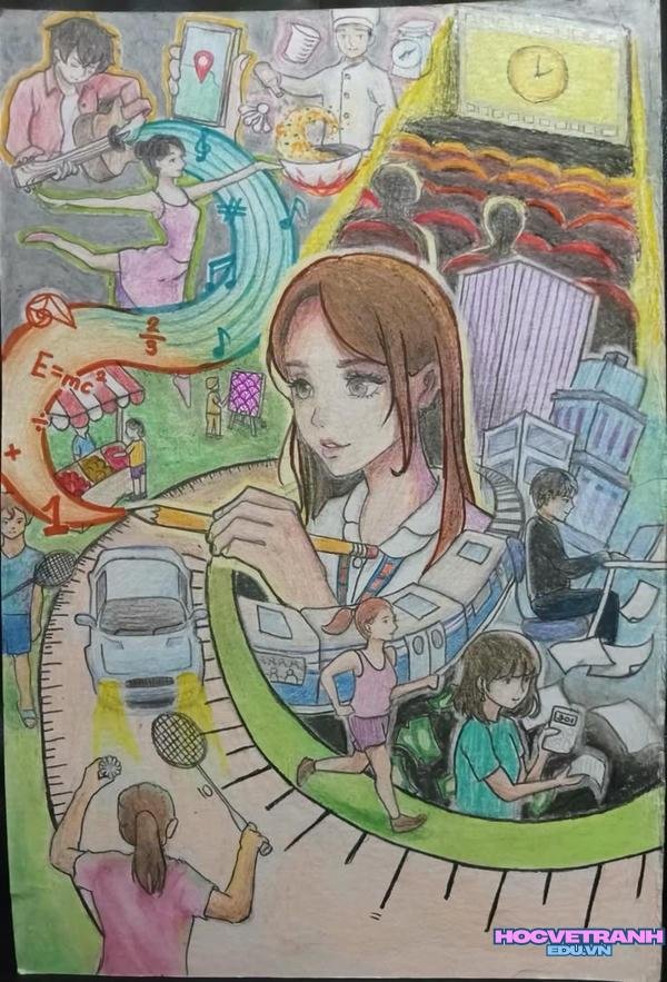 tranh đan mạch trong em