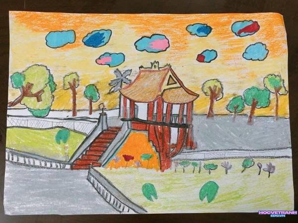 tranh danh lam thắng cảnh màu sắc