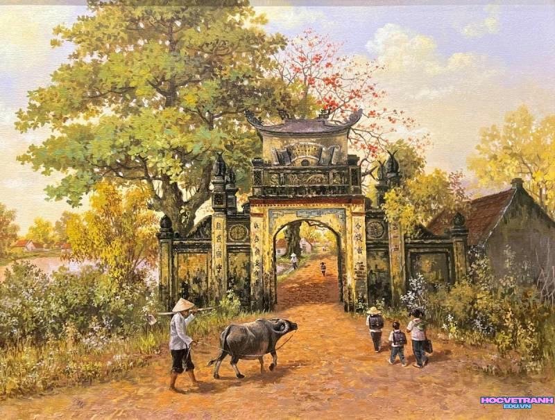 tranh di sản đình làng