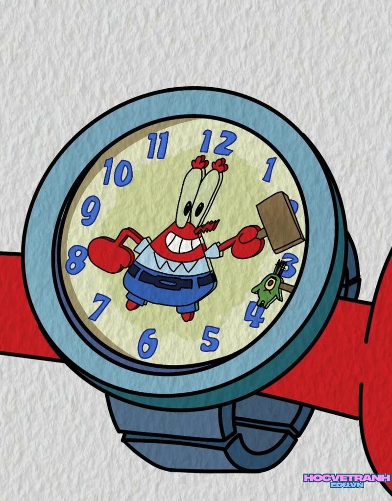 tranh đồng hồ điện tử