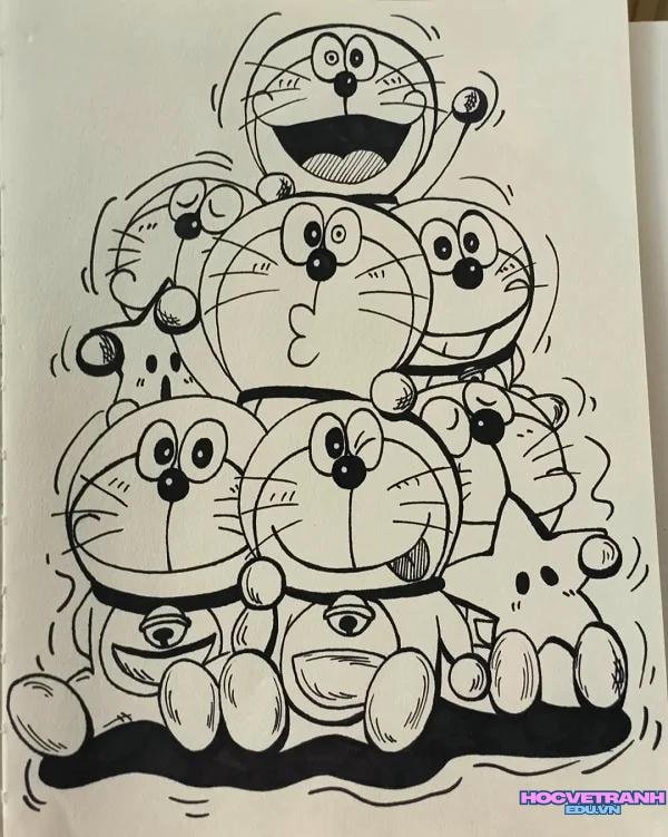 tranh doraemon nghệ thuật