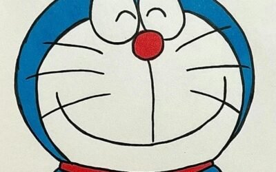 tranh doremon mỉm cười