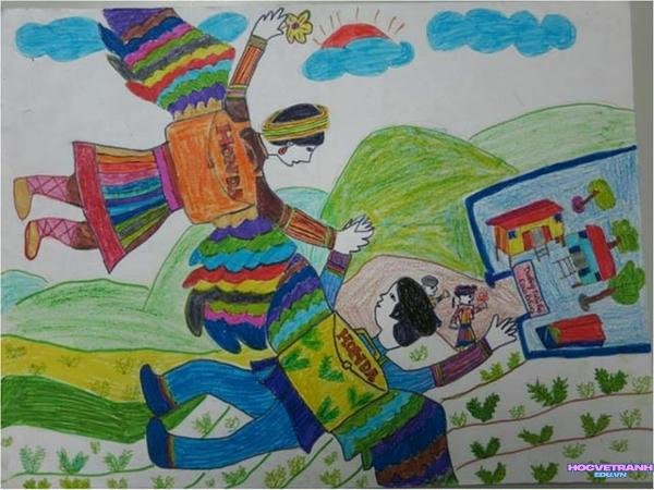 tranh em yêu trái đất