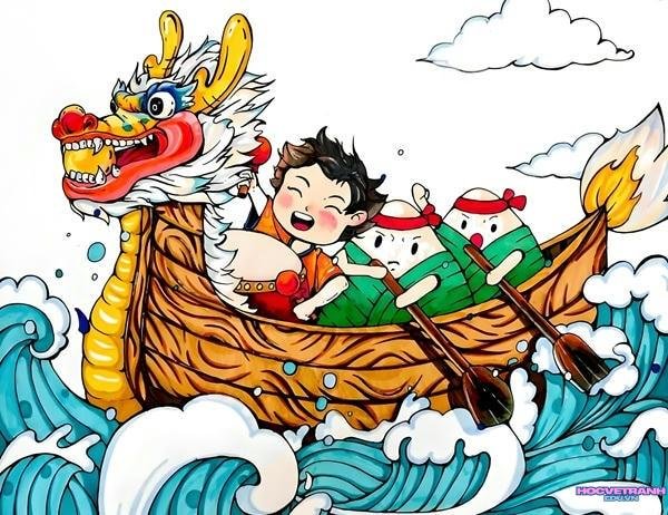 tranh nụ cười ngày hội