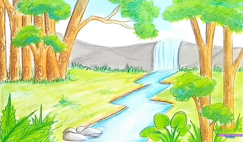tranh phong cảnh làng quê