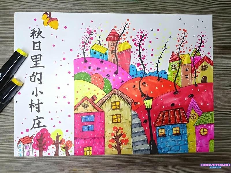 tranh phong cảnh ngày tết