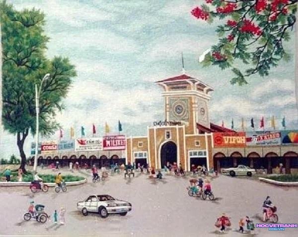 tranh phong cảnh quê hương