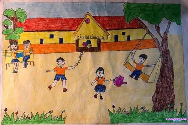 tranh ra chơi bạn bè