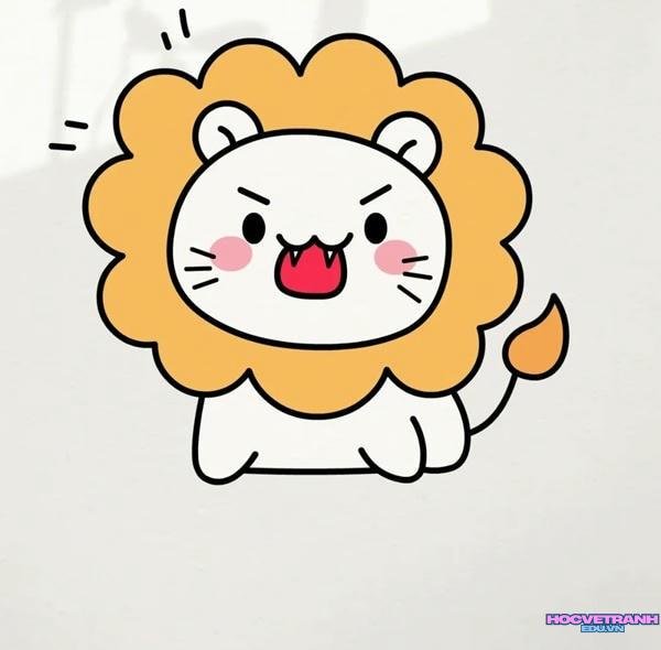 tranh sư tử oai vệ