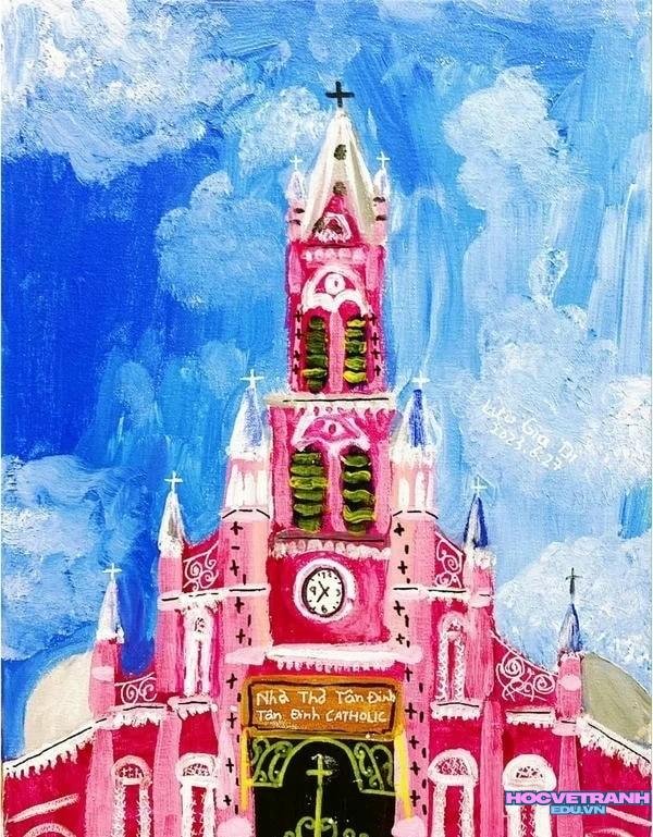 tranh thắng cảnh trong mắt