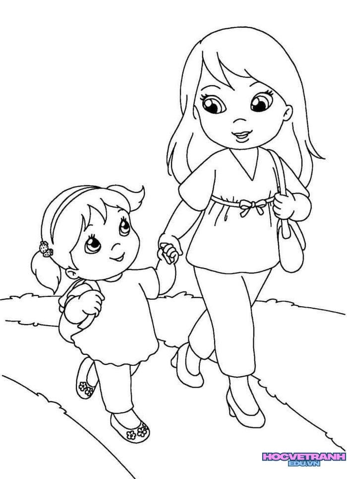 tranh tô màu 20 10 cực đáng yêu