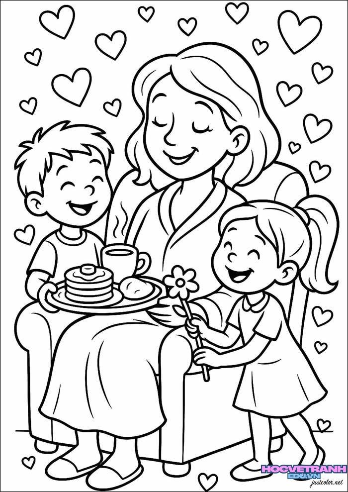 tranh tô màu 20 10 cute