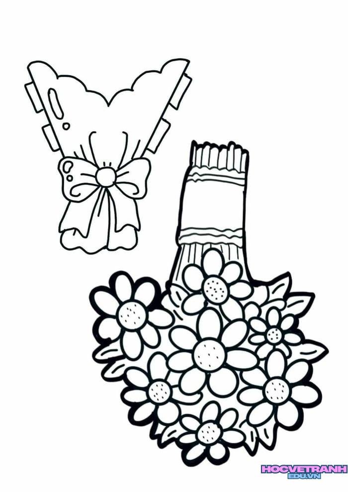 tranh tô màu 20 10 đáng yêu nhất