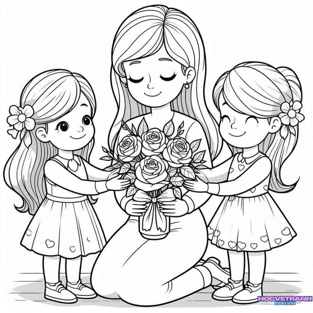 tranh tô màu 20 10 dễ