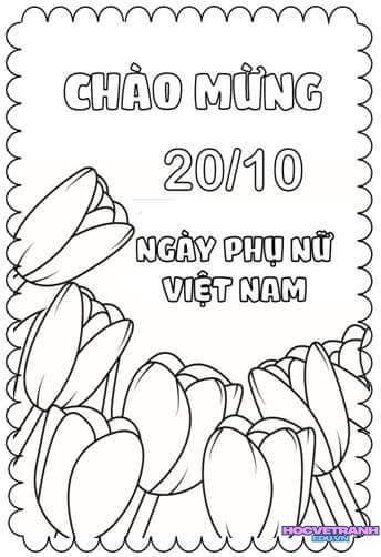 tranh tô màu 20 10 sáng