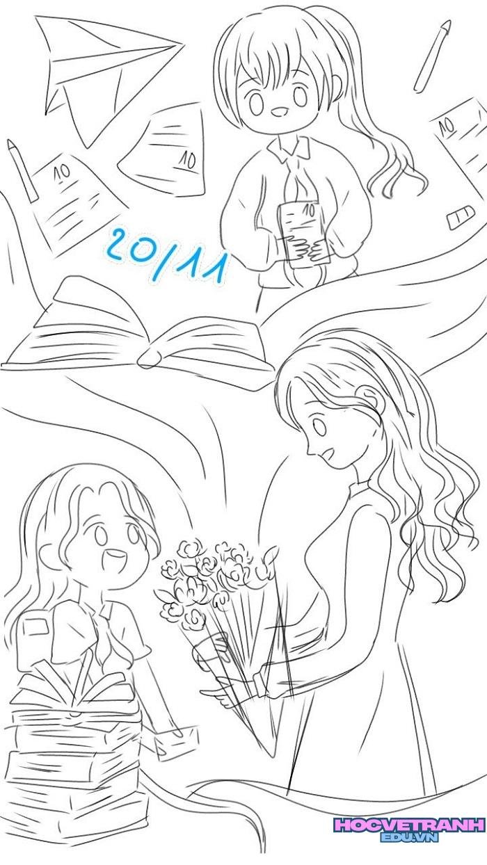 tranh tô màu 20 11 đẹp nhất