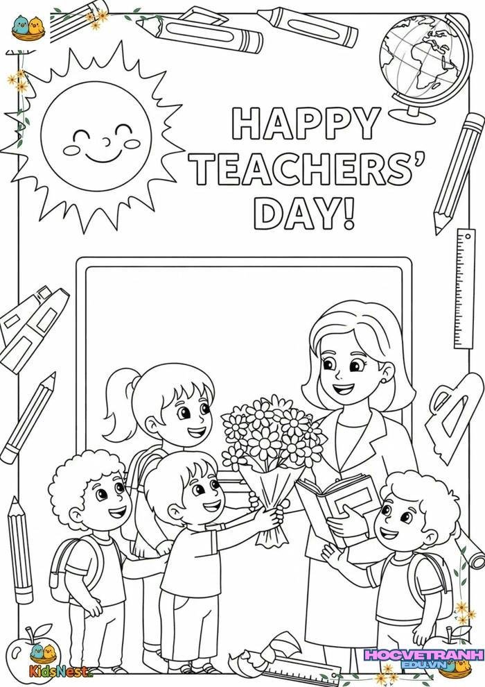 tranh tô màu 20 11 đẹp