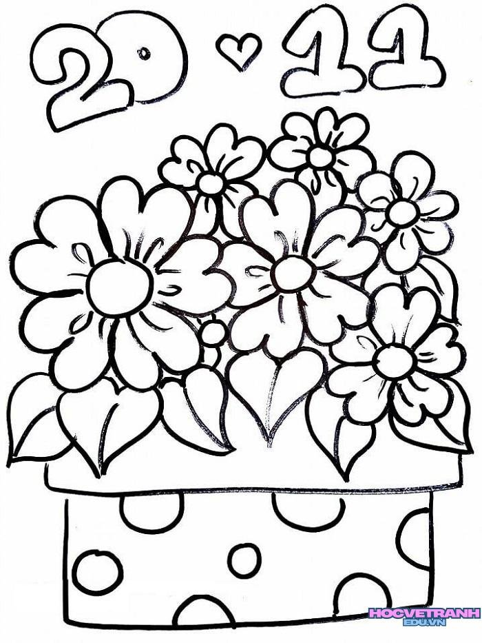 tranh tô màu 20 11 teacher day đẹp
